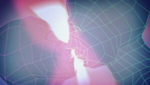 Dos figuras formadas por alambre 3D besándose, para videoclip de la productora CANADA