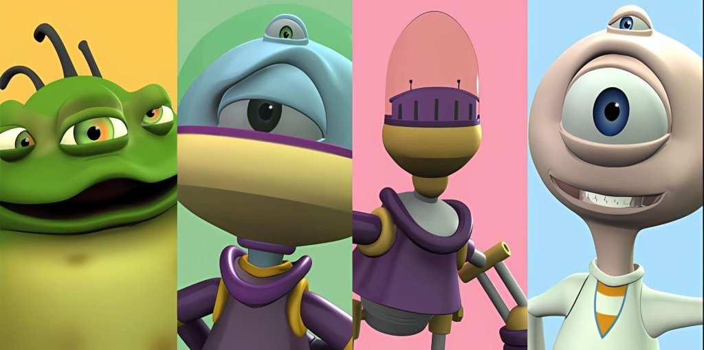 Protagonistas de la primera webserie 3D Space Toons