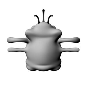 Personaje PIPO, vista 3D detrás