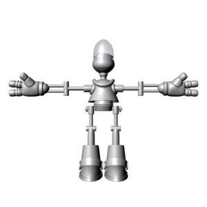 Robot 3D, vista frontal