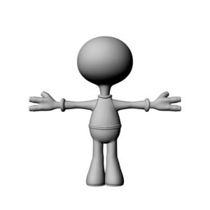 Personaje UFI, vista 3D detrás