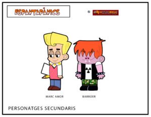 Model sheet personajes secundarios, serie Espantapànics, TV3