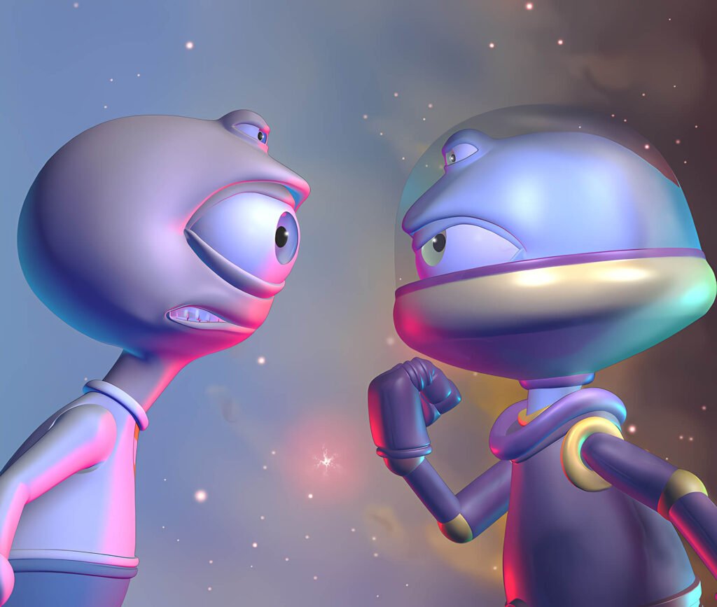 Portada de la primera webserie 3D Space Toons, creada por Abel Cabrerizo.